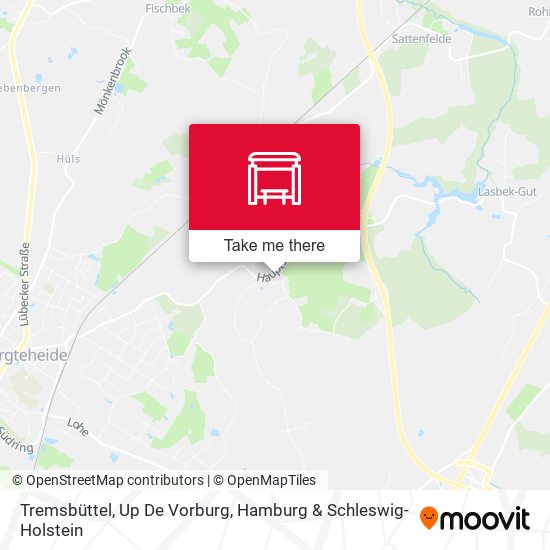 Tremsbüttel, Up De Vorburg map