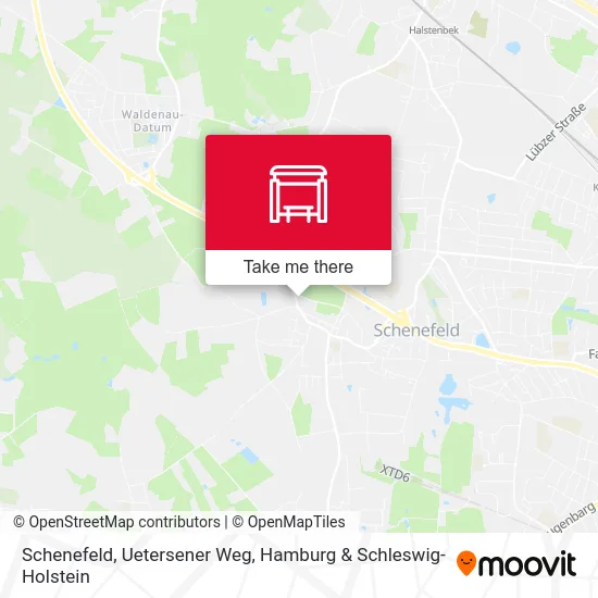 Карта Schenefeld, Uetersener Weg