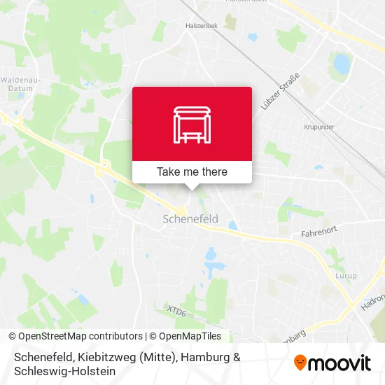 Карта Schenefeld, Kiebitzweg (Mitte)