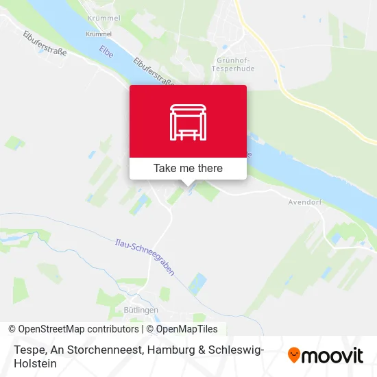 Карта Tespe, An Storchenneest