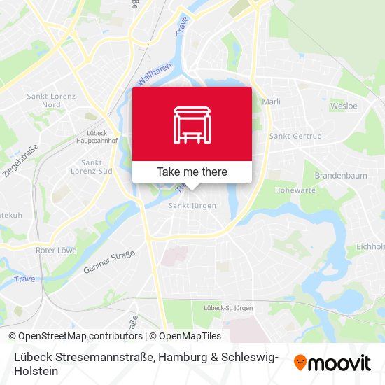 Lübeck Stresemannstraße map