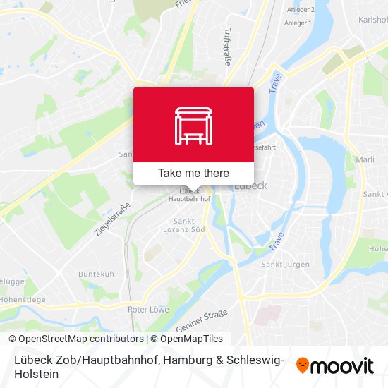 Карта Lübeck Zob/Hauptbahnhof