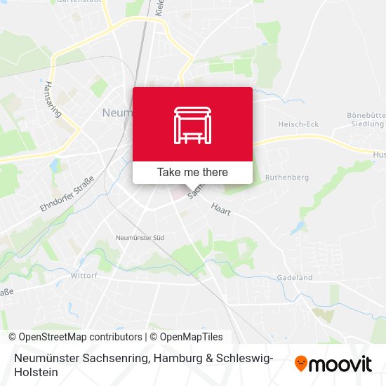 Neumünster Sachsenring map
