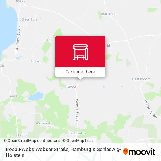 Bosau-Wöbs Wöbser Straße map