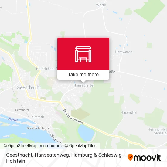 Карта Geesthacht, Hanseatenweg