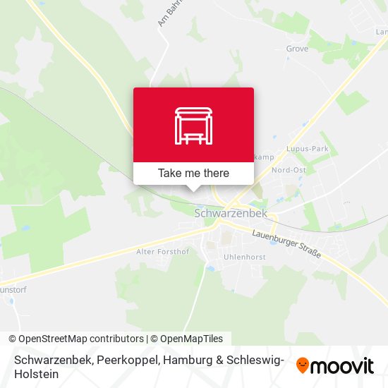 Schwarzenbek, Peerkoppel map