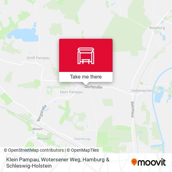 Klein Pampau, Wotersener Weg map