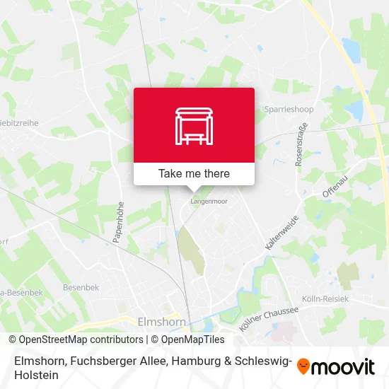 Elmshorn, Fuchsberger Allee map