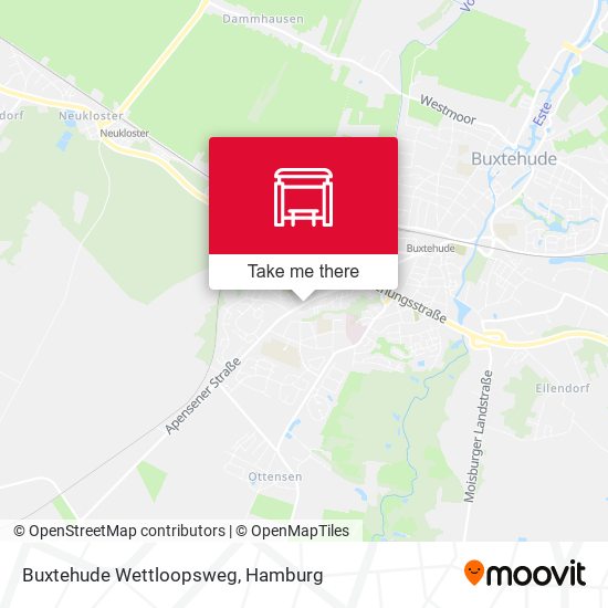 Buxtehude Wettloopsweg map