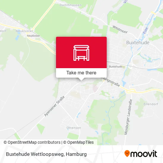 Карта Buxtehude Wettloopsweg