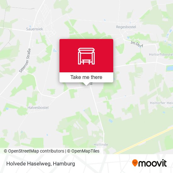 Holvede Haselweg map