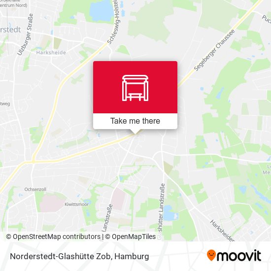 Norderstedt-Glashütte Zob map