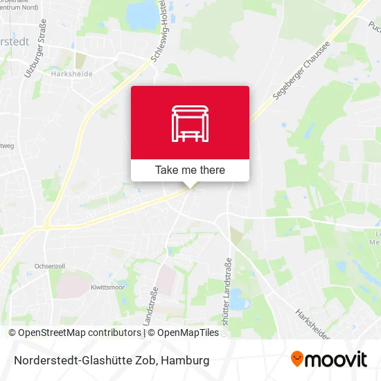 Карта Norderstedt-Glashütte Zob