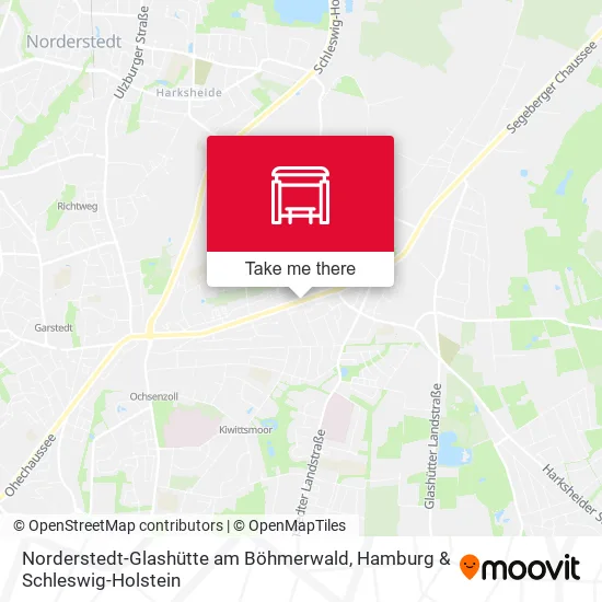 Карта Norderstedt-Glashütte am Böhmerwald