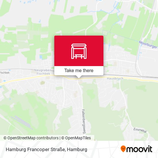 Карта Hamburg Francoper Straße