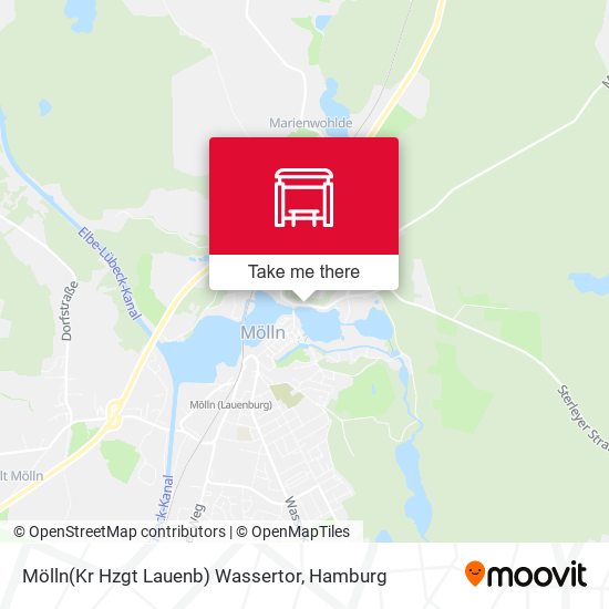 Mölln(Kr Hzgt Lauenb) Wassertor map