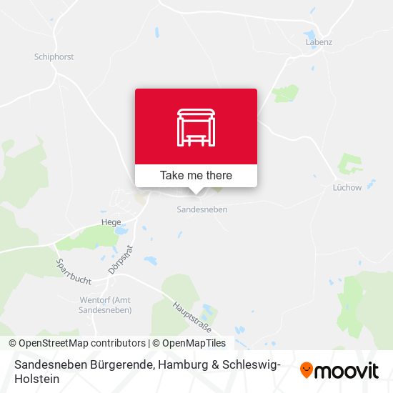 Sandesneben Bürgerende map