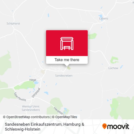 Sandesneben Einkaufszentrum map