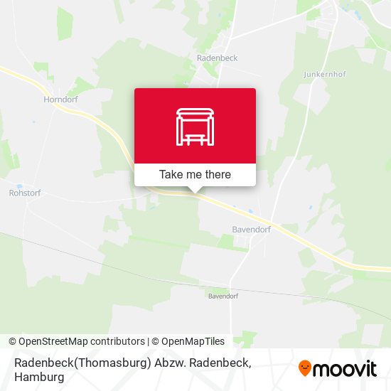 Radenbeck(Thomasburg) Abzw. Radenbeck map