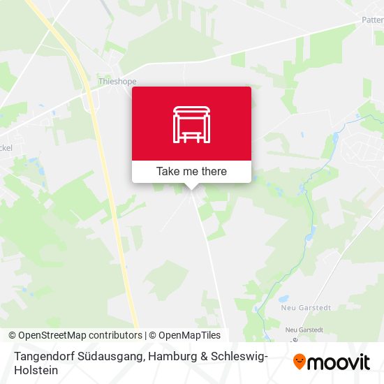 Tangendorf Südausgang map