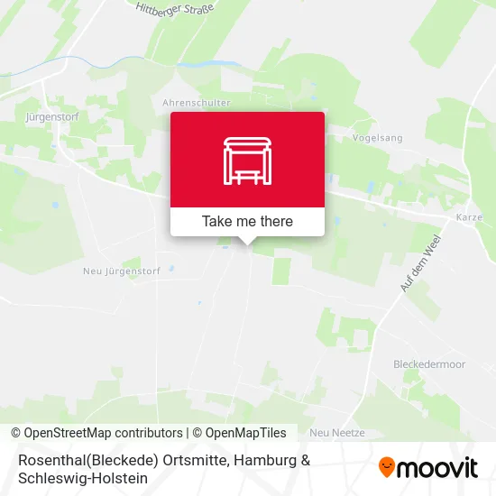 Карта Rosenthal(Bleckede) Ortsmitte