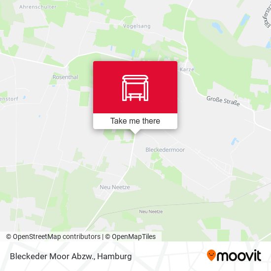 Bleckeder Moor Abzw. map