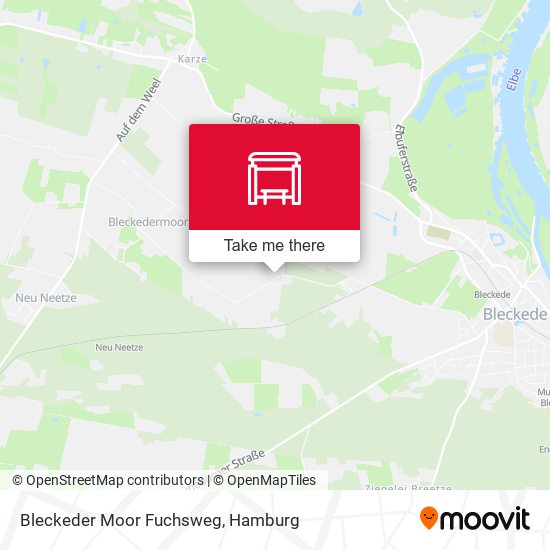 Bleckeder Moor Fuchsweg map