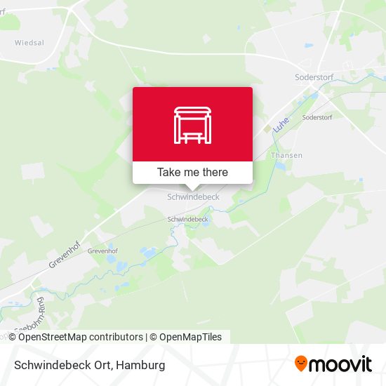 Schwindebeck Ort map