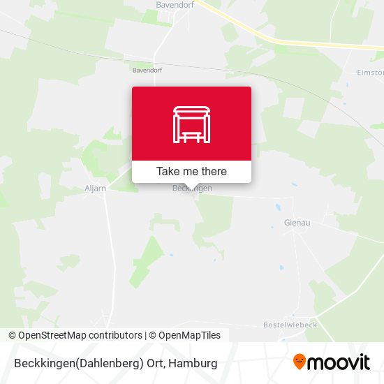 Beckkingen(Dahlenberg) Ort map