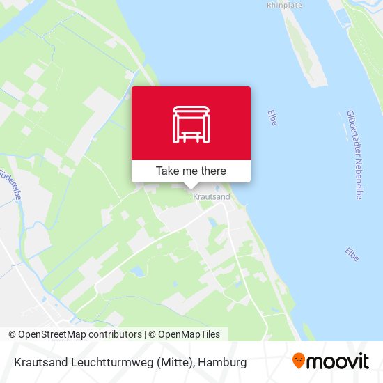 Krautsand Leuchtturmweg (Mitte) map