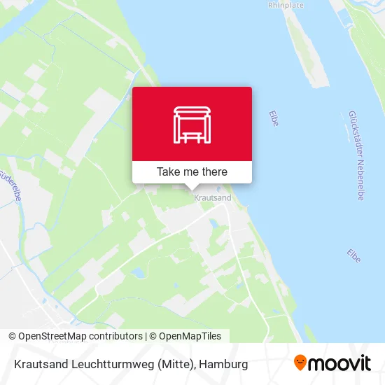 Карта Krautsand Leuchtturmweg (Mitte)