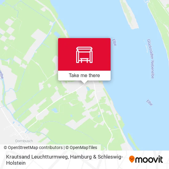 Карта Krautsand Leuchtturmweg