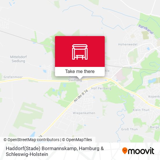 Haddorf(Stade) Bormannskamp map