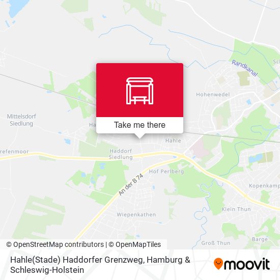 Hahle(Stade) Haddorfer Grenzweg map