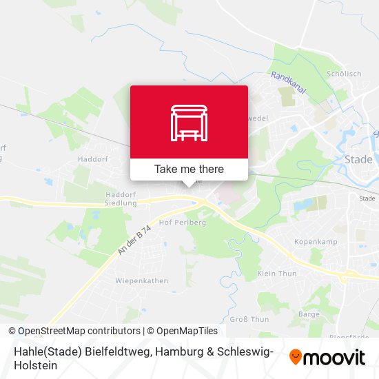 Hahle(Stade) Bielfeldtweg map