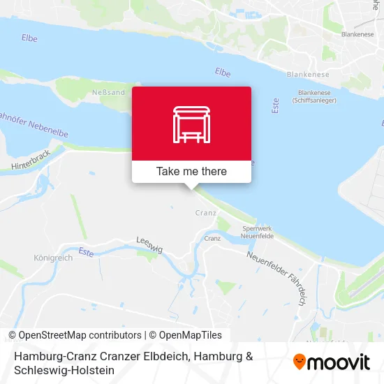 Карта Hamburg-Cranz Cranzer Elbdeich