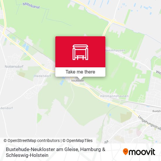 Buxtehude-Neukloster am Gleise map