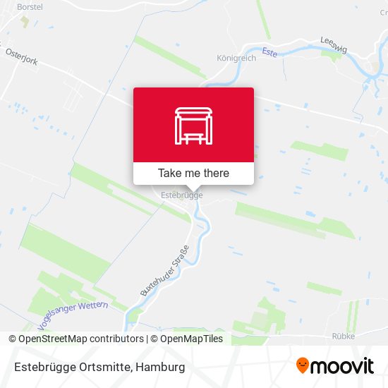 Estebrügge Ortsmitte map