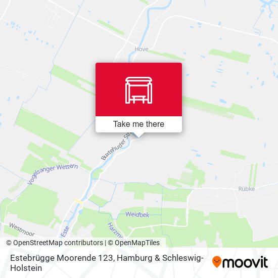Estebrügge Moorende 123 map