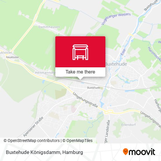 Buxtehude Königsdamm map