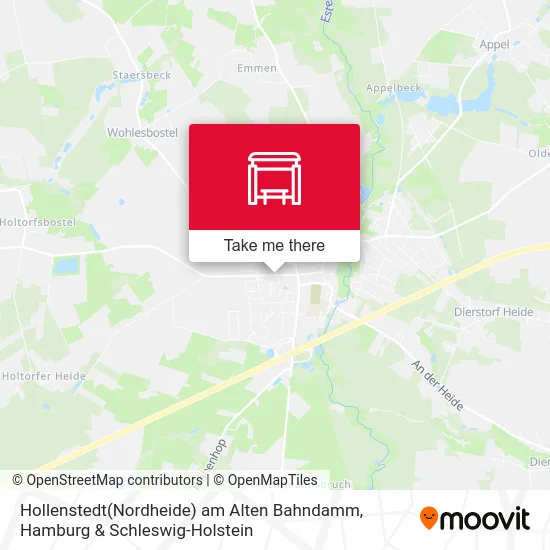 Карта Hollenstedt(Nordheide) am Alten Bahndamm