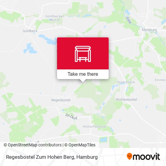 Regesbostel Zum Hohen Berg map