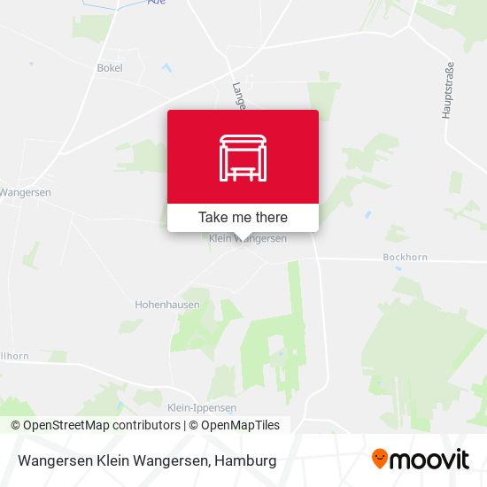 Wangersen Klein Wangersen map