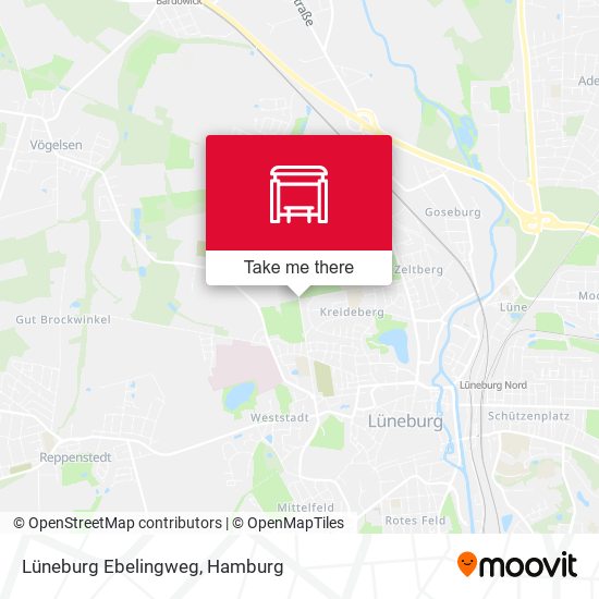 Lüneburg Ebelingweg map