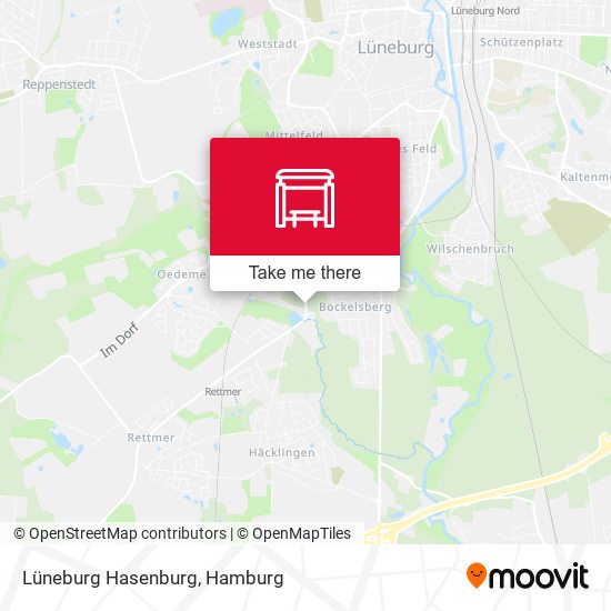 Lüneburg Hasenburg map