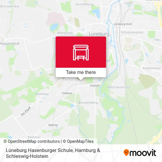 Карта Lüneburg Hasenburger Schule