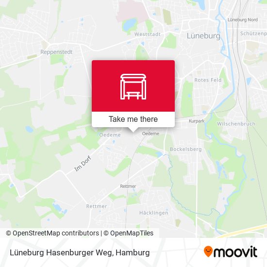 Lüneburg Hasenburger Weg map