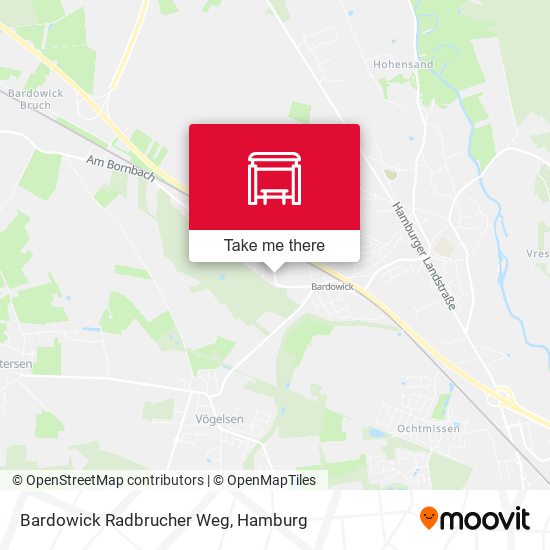 Bardowick Radbrucher Weg map