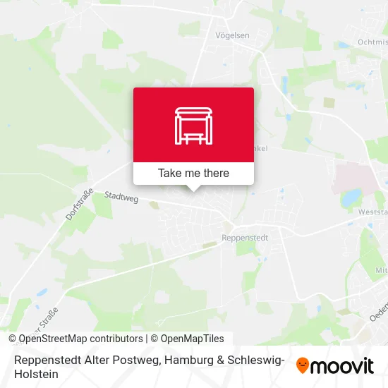 Карта Reppenstedt Alter Postweg