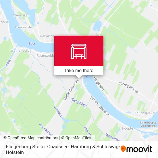 Fliegenberg Steller Chaussee map